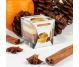 Lumanare parfumata pahar 3culori 32h Scortisoara portocala 170g - AURA