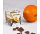 Lumanare parfumata pahar 3culori 32h Chocolate Orange 170g - AURA