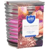 Lumanare parfumata pahar spirala 28h Bloom essence 130g - AURA