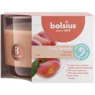 Lumanare parfumata True Scents pahar mediu 24h Piersica - BOLSIUS