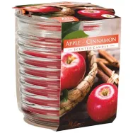 Lumanare parfumata pahar spirala 28h Mar Scortisoara 130g - AURA