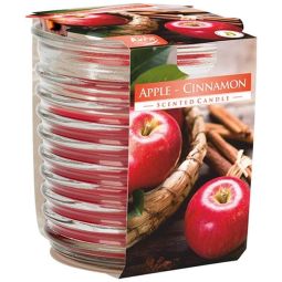 Lumanare parfumata pahar spirala 28h Mar Scortisoara 130g - AURA