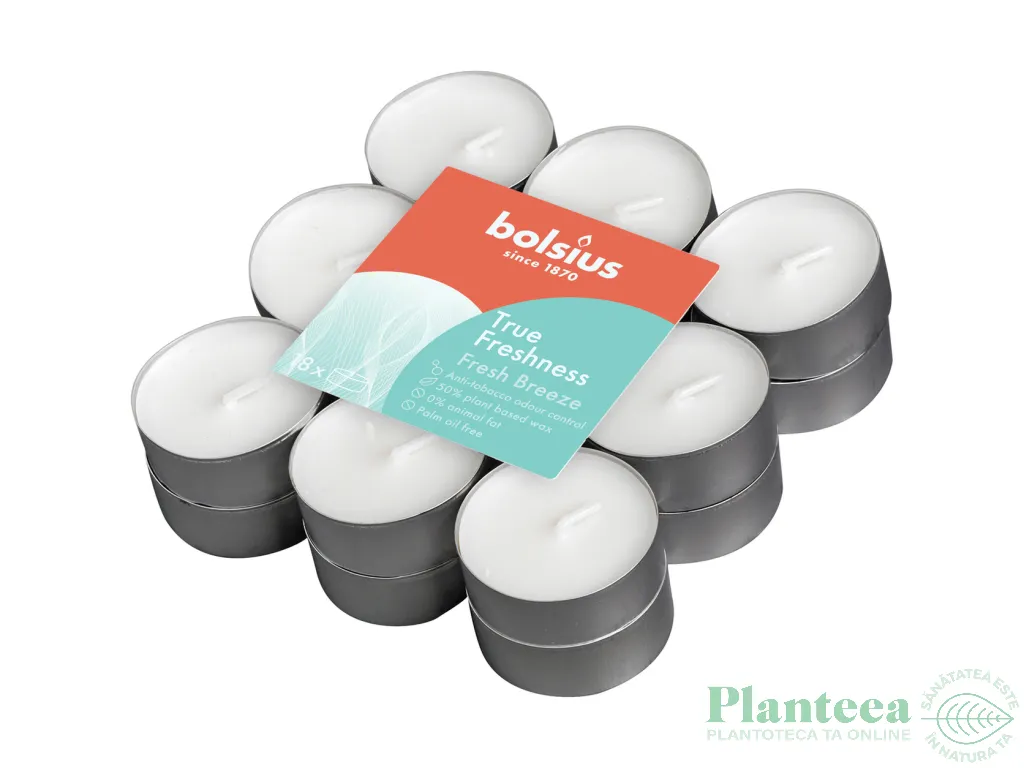 Lumanari pastila parfumate True Scents 4h Fresh breeze 18b - BOLSIUS