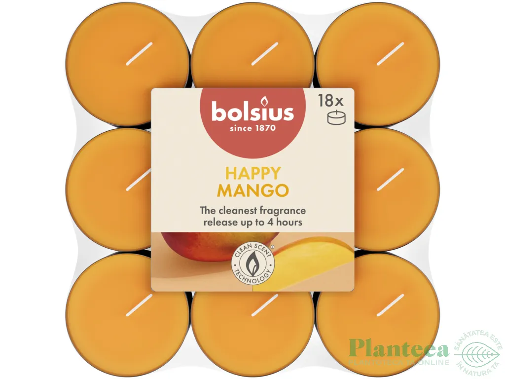 Lumanari pastila parfumate True Scents 4h Mango 18b - BOLSIUS