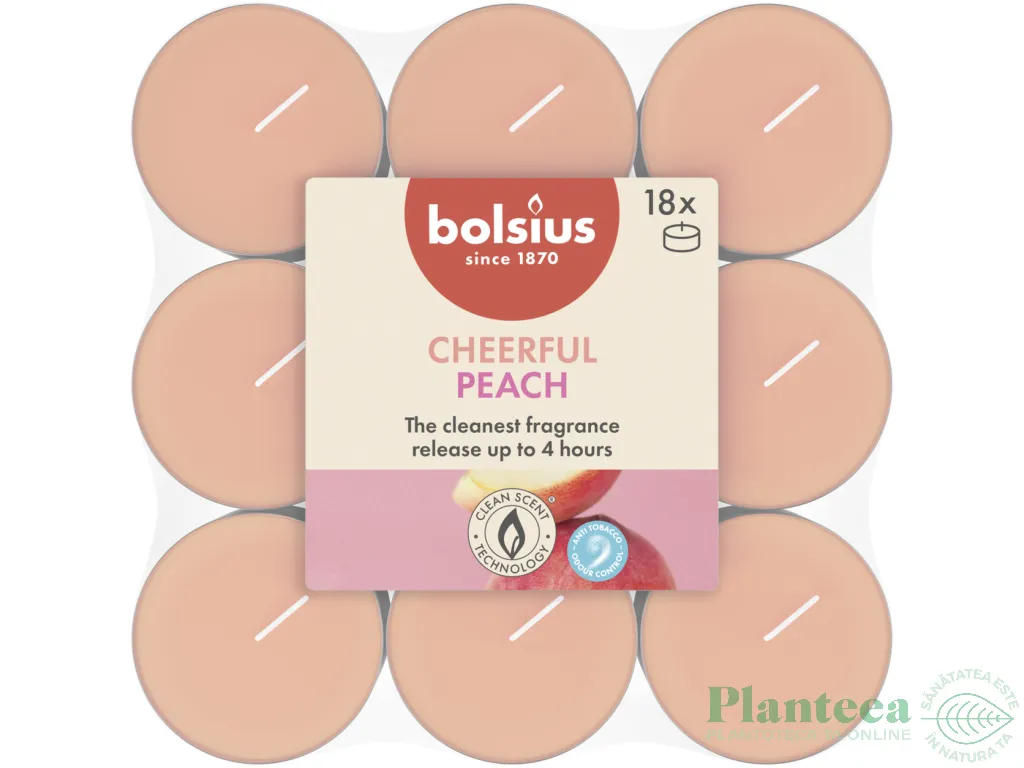 Lumanari pastila parfumate True Scents 4h Piersica 18b - BOLSIUS
