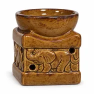 Vas ceramic ulei aromaterapie elefant maro 8x6,5cm mic 1b - LCA