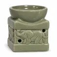 Vas ceramic ulei aromaterapie elefant olive 8x6,5cm mic 1b - LCA