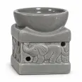 Vas ceramic ulei aromaterapie elefant gri 8x6,5cm mic 1b - LCA