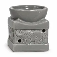 Vas ceramic ulei aromaterapie elefant gri 8x6,5cm mic 1b - LCA