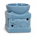 Vas ceramic ulei aromaterapie elefant albastru 8x6,5cm mic 1b - LCA