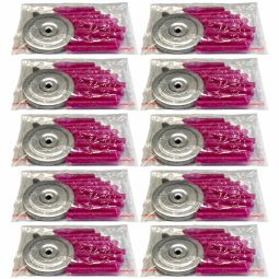 Set 10x Kit Suport metalic cu pluta + 10fitile ceruite pt candele cu ulei plic 1b - LCA