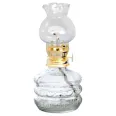 Lampa sticla transparenta mica 16x8cm model drept pentru ulei parafinic 1b - LCA