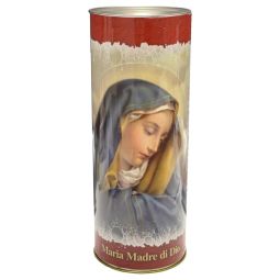 Candela ecologica cu capac antivant Madonna 120h 500g - LCA