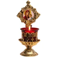 Candela masa metalica cu tavita si cruce pt ulei parafinic 133g - LCA