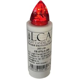Candela electronica rezerva efect flacara 365zile alb 63g - LCA