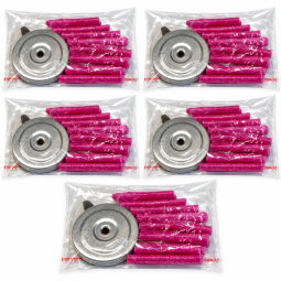 Set 5x Kit Suport metalic cu pluta + 10fitile ceruite pt candele cu ulei plic 1b - LCA