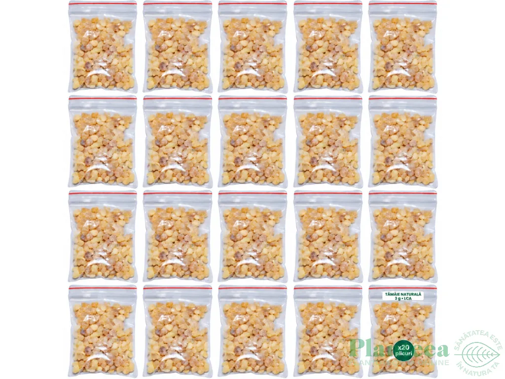 Set 20x Tamaie naturala bulgari plic 3g - LCA
