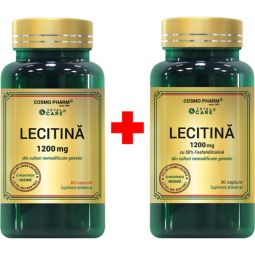 Pachet Lecitina 1200mg 60+30cps - COSMO PHARM