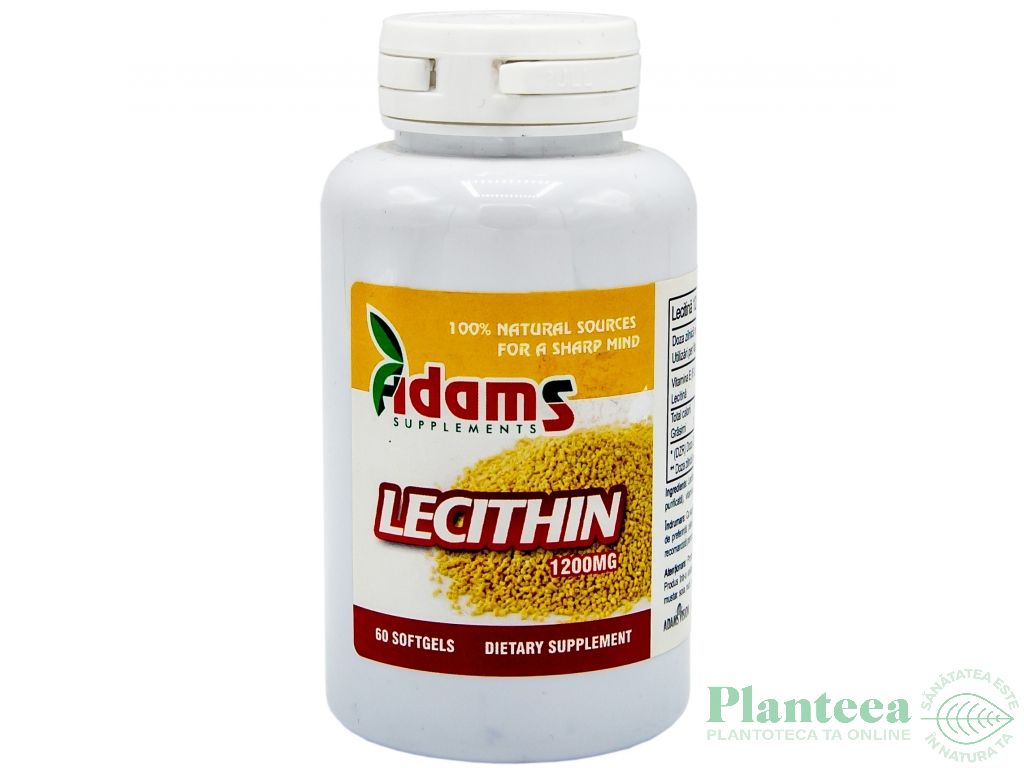 Lecitina 1200mg 60cps - ADAMS