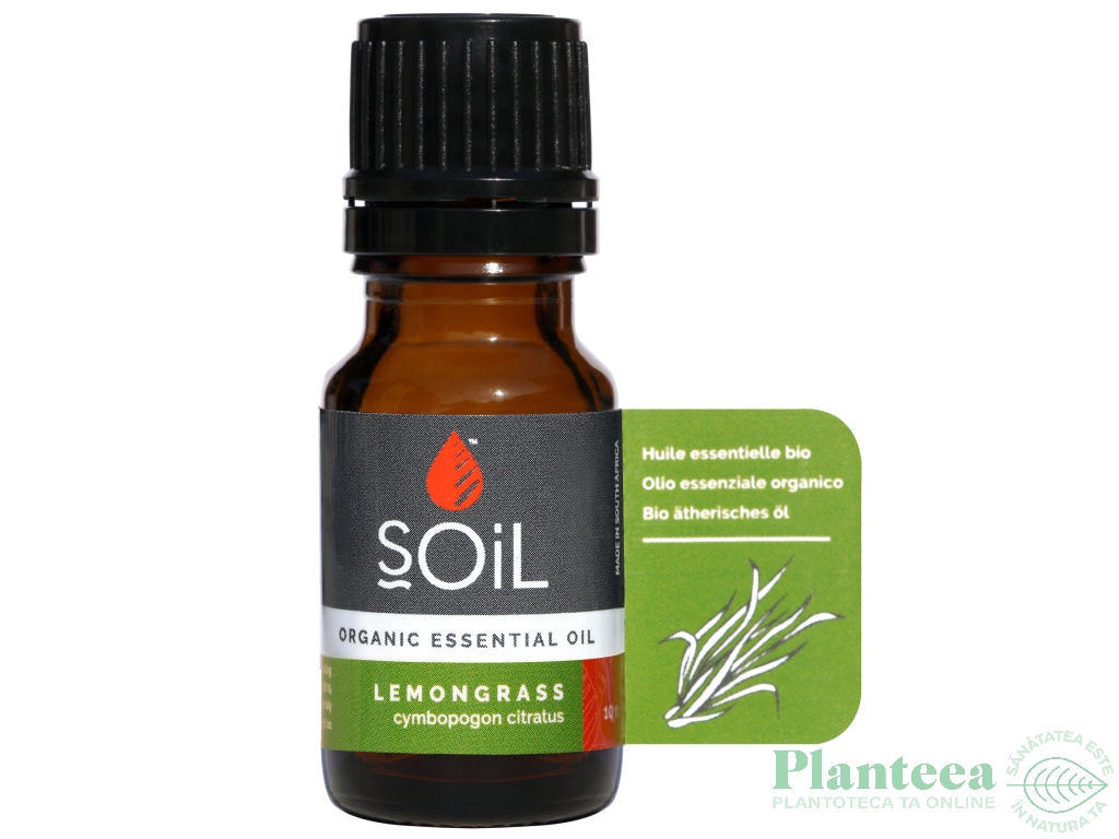 Ulei esential lemongrass organic 10ml - SOiL