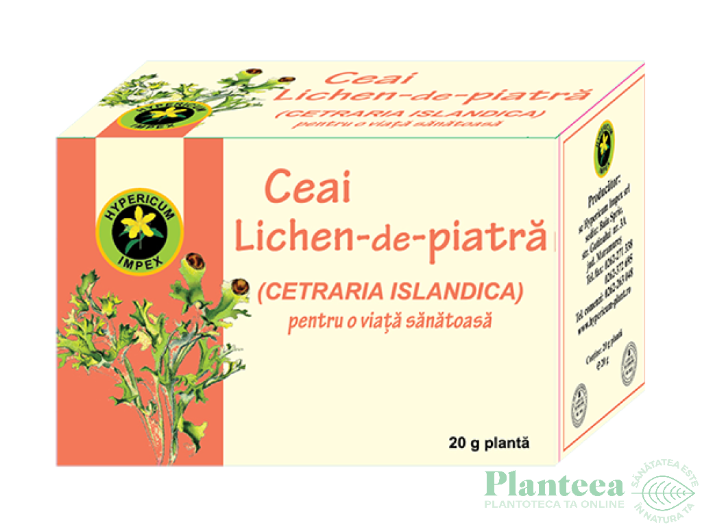 Ceai licheni piatra 20g - HYPERICUM PLANT