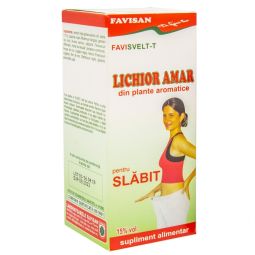 Lichior amar plante pt slabit FaviSvelt T 100ml - FAVISAN