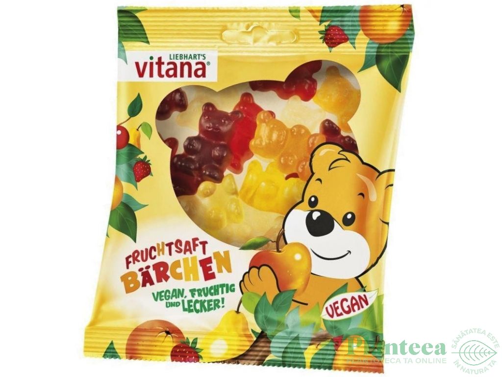 Jeleuri ursuleti fructe fara gelatina eco 100g - VITANA