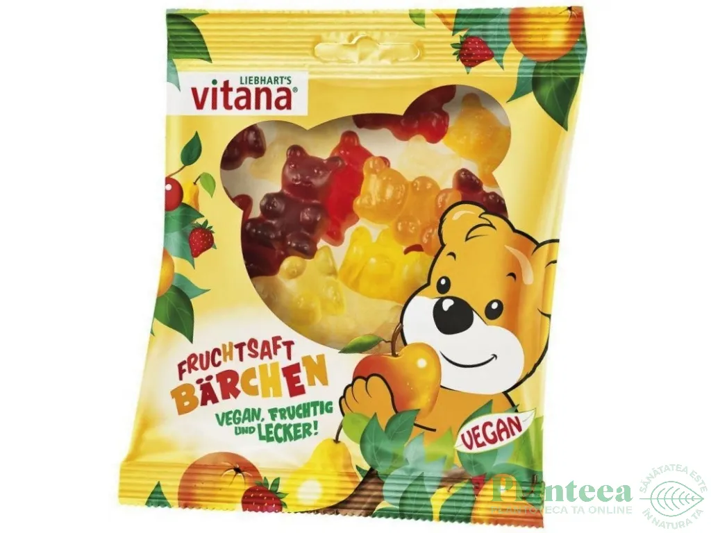 Jeleuri ursuleti fructe fara gelatina eco 100g - VITANA