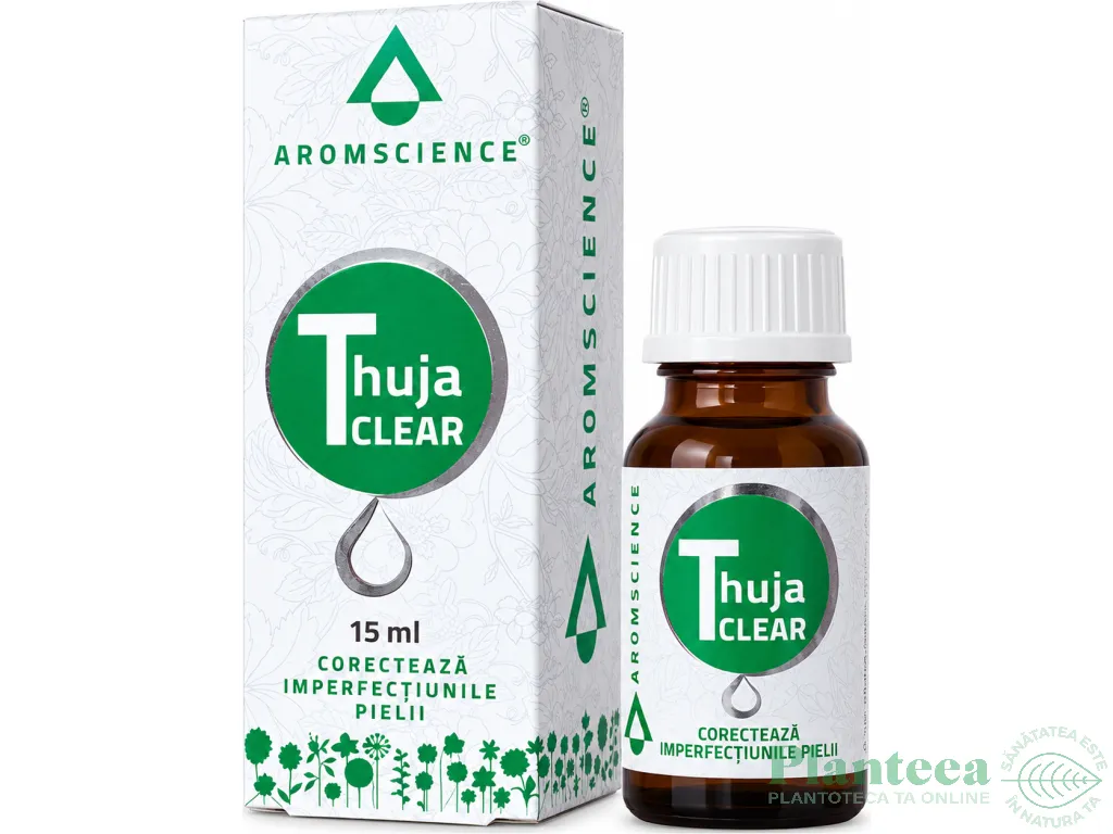 Solutie piele Thuja Clear 15ml - AROM SCIENCE