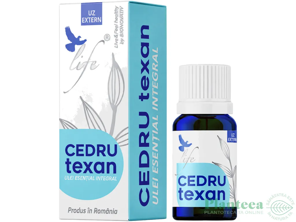 Ulei esential integral cedru texan 10ml - LIFE