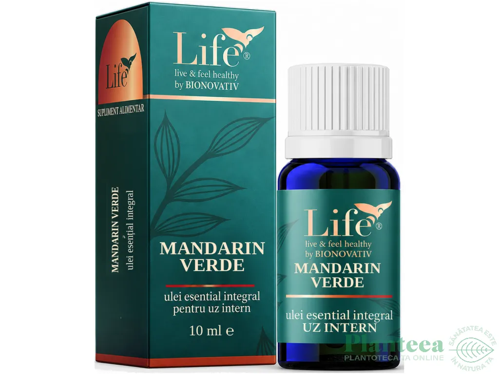 Ulei esential integral mandarin verde 10ml - LIFE