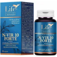 Capsule uleiuri esentiale integrale N~VIR 10 Forte 30cps - LIFE