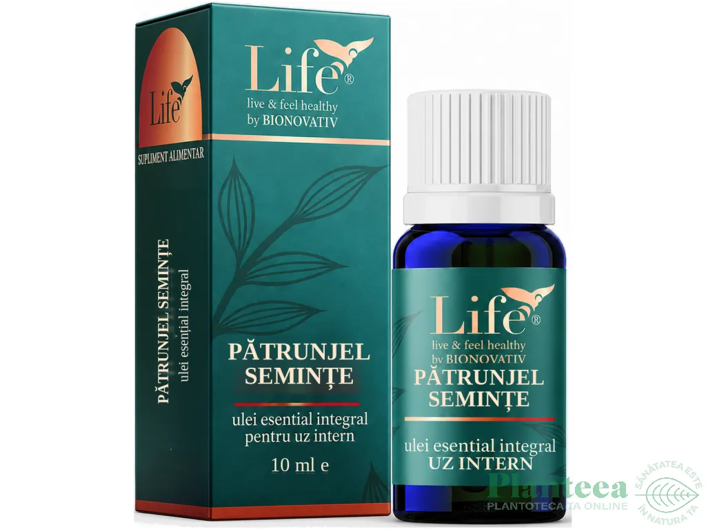 Ulei esential integral patrunjel seminte 10ml - LIFE