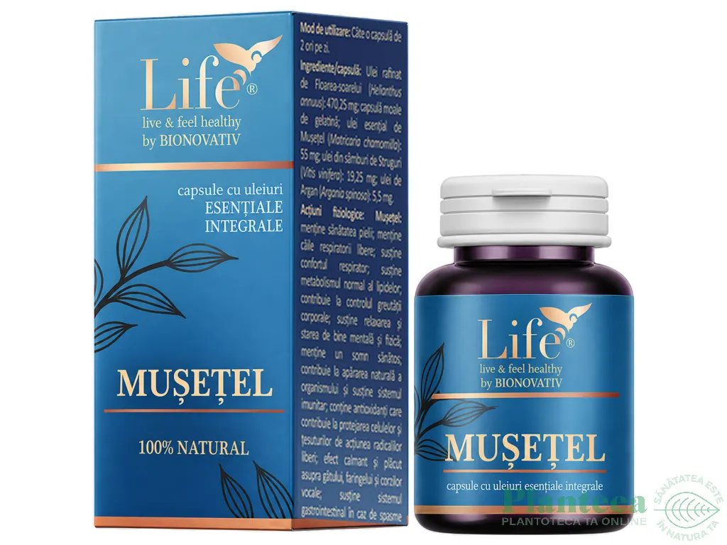 Capsule ulei esential integral Musetel 15cps - LIFE