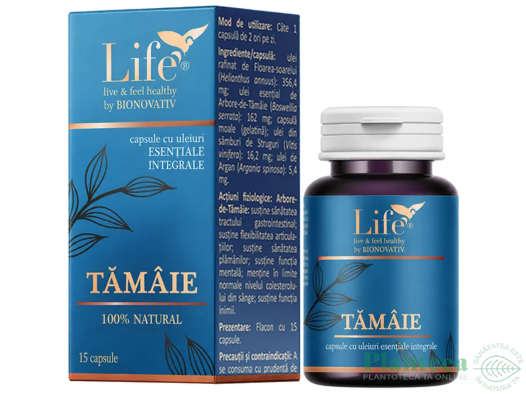 Capsule ulei esential integral Tamaie 15cps - LIFE
