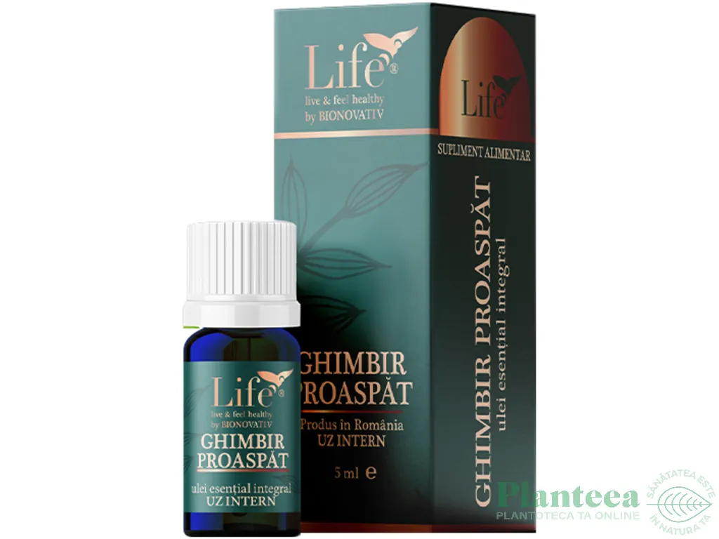 Ulei esential integral ghimbir proaspat 5ml - LIFE