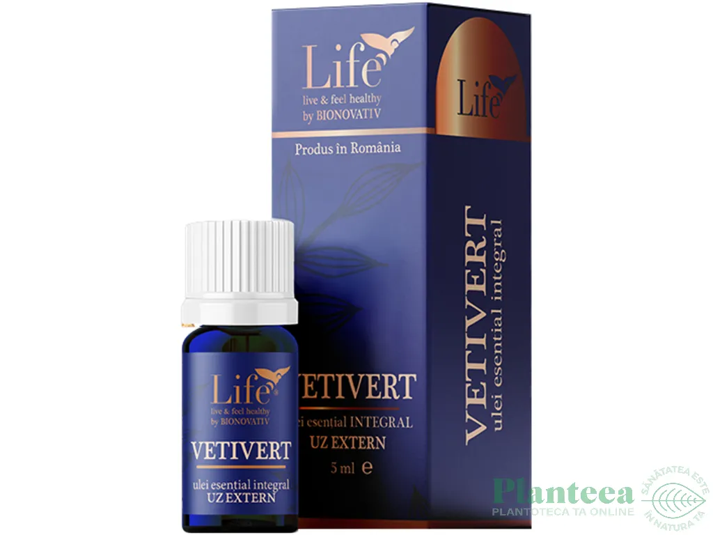 Ulei esential integral vetivert 5ml - LIFE