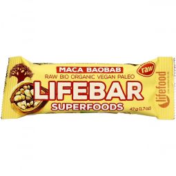 Baton superfood maca baobab raw bio 47g - LIFEBAR