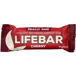 Baton energizant cirese raw bio 47g - LIFEBAR