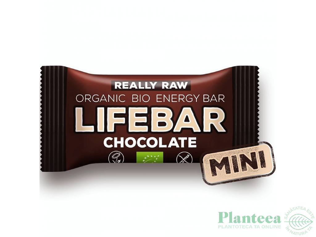 Baton energizant ciocolata raw bio 25g - LIFEBAR