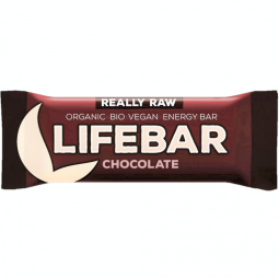 Baton energizant ciocolata raw bio 47g - LIFEBAR