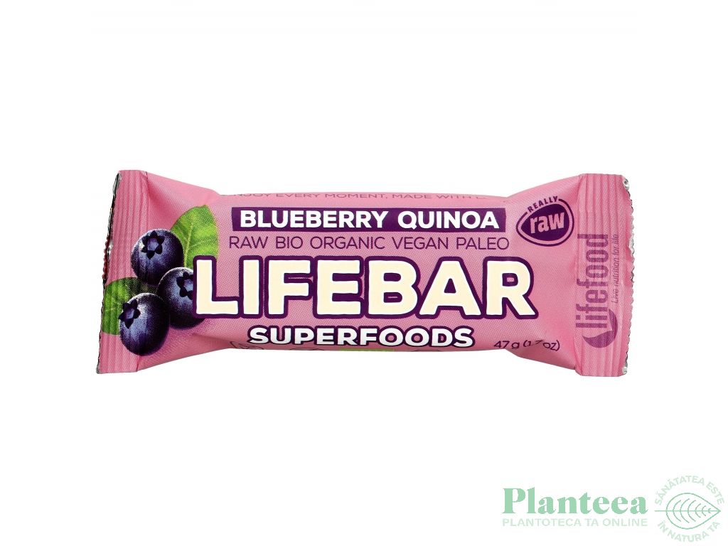 Baton superfood afine quinoa raw bio 47g - LIFEBAR