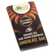 Mini ciocolata neagra 95% scortisoara raw 15g - LIFEFOOD