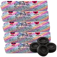 Set 5x Carbune aromat cu smirna Grecia rola 10pastile 40g - LIHNARI