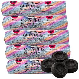 Set 5x Carbune aromat cu smirna Grecia rola 10pastile 40g - LIHNARI
