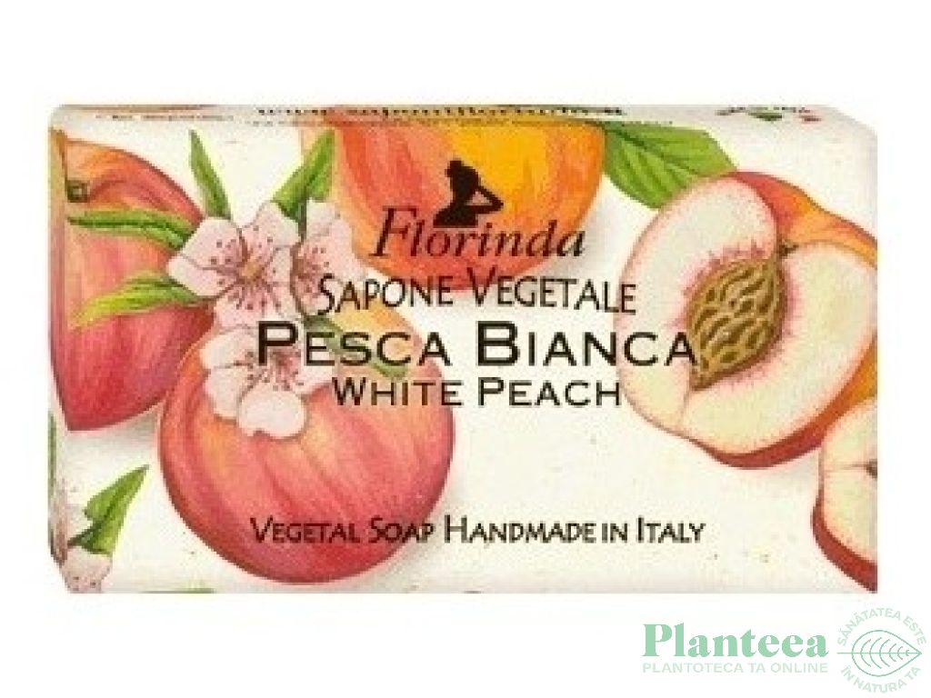 Sapun vegetal Pesca bianca 100g - FLORINDA