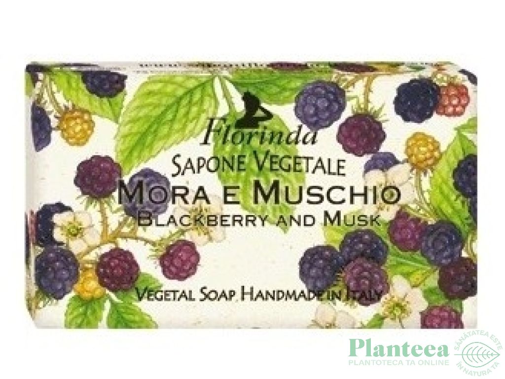 Sapun vegetal Mora e muschio 100g - FLORINDA