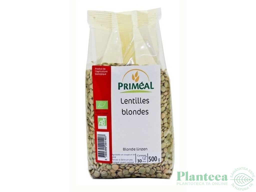 Linte galbena boabe eco 500g - PRIMEAL