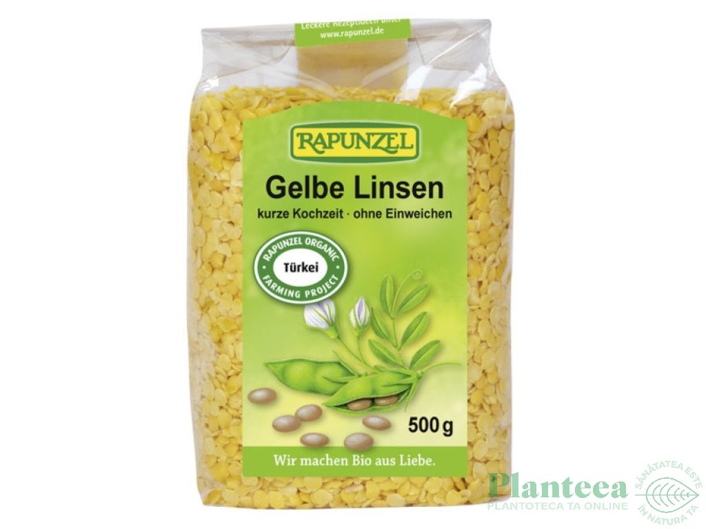 Linte galbena boabe eco 500g - RAPUNZEL