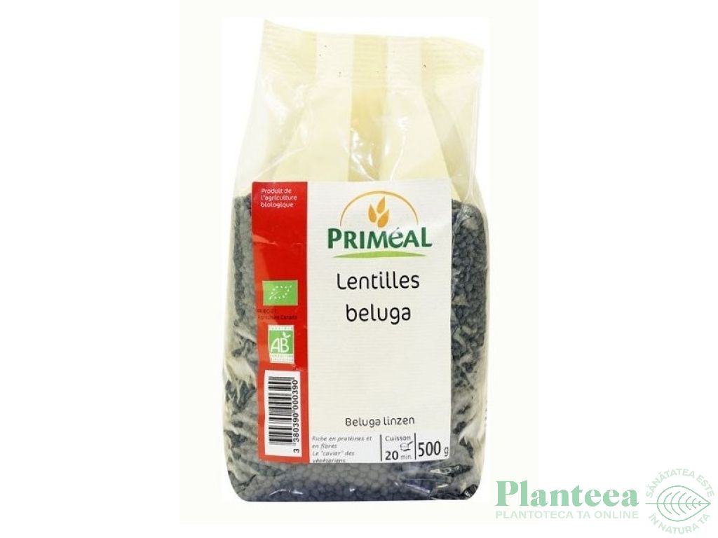 Linte neagra boabe eco 500g - PRIMEAL